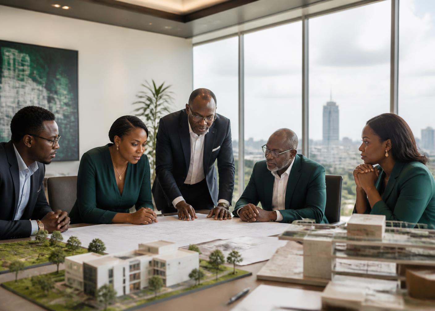Maison Santé advisors reviewing healthcare plans together
